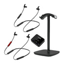 Dual Wireless Neckband Earbuds For Tv With 30M Transmitter