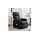Dark Grey Massage Recliner Fabric