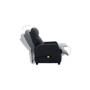 Dark Grey Massage Recliner Fabric