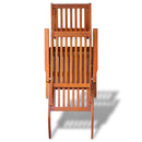 Deck Chair With Footrest Acacia Wood