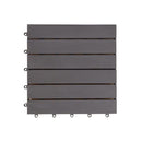 Decking Tiles 20 Pcs Grey Wash 30 X 30 Cm