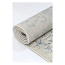 Geometric Fade Ivory And Blue Rug
