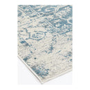 Geometric Fade Ivory And Blue Rug