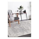 Geometric Fade Ivory And Grey Rug