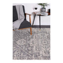 Geometric Fade Ivory And Grey Rug