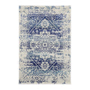 Geometric Fade Ivory And Navy Rug