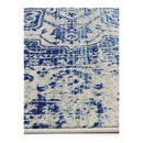 Geometric Fade Ivory And Navy Rug
