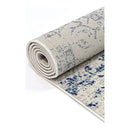 Geometric Fade Ivory And Navy Rug