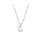 Delicate Cz Initial Necklace