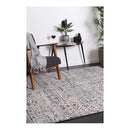 Geometric Pink And Ash Rug
