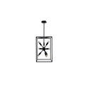 Designer Box Pendant With Globes Exposed