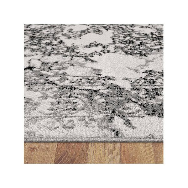 Desire Grey Hallway Runner Stain Resistant Rug