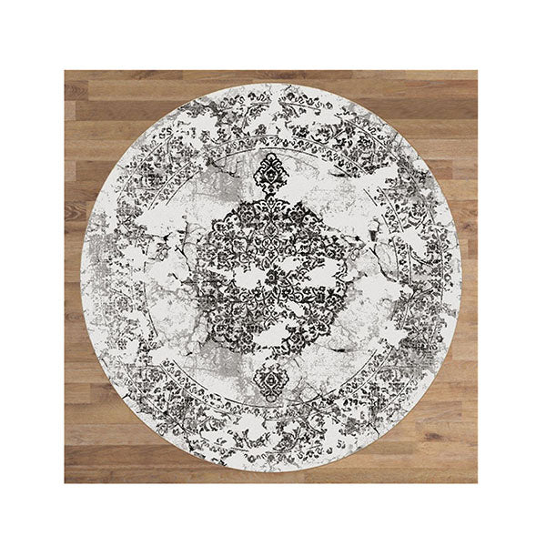 Desire Grey Round Rug