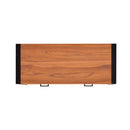 Desk With 2 Drawers 100 X 40 X 75 Cm Recycled Teak Wood