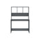 Desk With Shelves High Gloss Chipboard