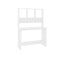 Desk With Shelves High Gloss Chipboard