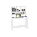 Desk With Shelves High Gloss Chipboard