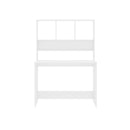 Desk With Shelves High Gloss Chipboard