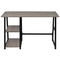 Desk With 2 Shelves - Grey / Oak