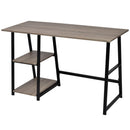 Desk With 2 Shelves - Grey / Oak