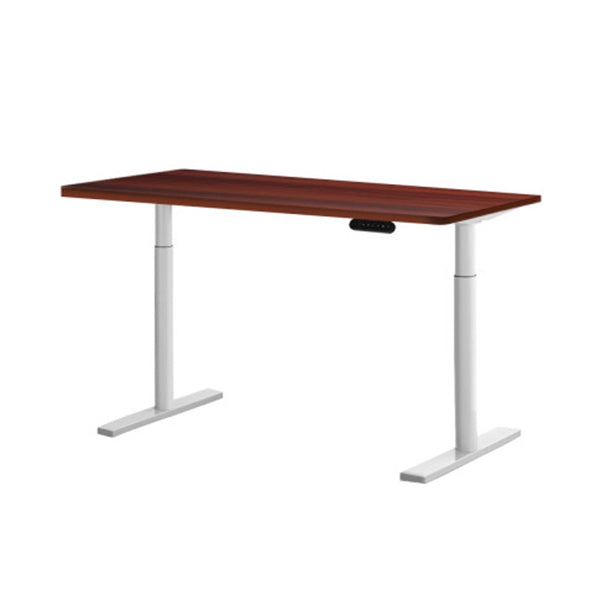 Electric Standing Desk Height Adjustable Sit Stand Desks White Walnut