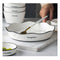 Diamond Pattern Ceramic Dinnerware Set Of 22