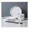Diamond Pattern Ceramic Dinnerware Set Of 22