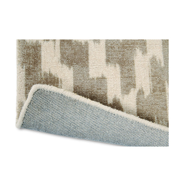 Diamond Shapes Sunflower Yellow Edging Rug