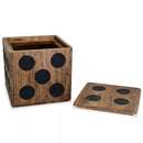 Dice Design Mindi Wood Storage Box 40x40x40cm