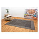 Dill Leaves Black Grey Roll Of Runner Rug 67X2500Cm