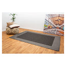 Dill Leaves Black Grey Runner Rug 67X2500Cm