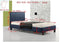 Single PU Leather Bed Frame Blue