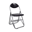 Dining Chair 6 Pcs Foldable With Steel Frame Black