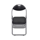 Dining Chair 6 Pcs Foldable With Steel Frame Black