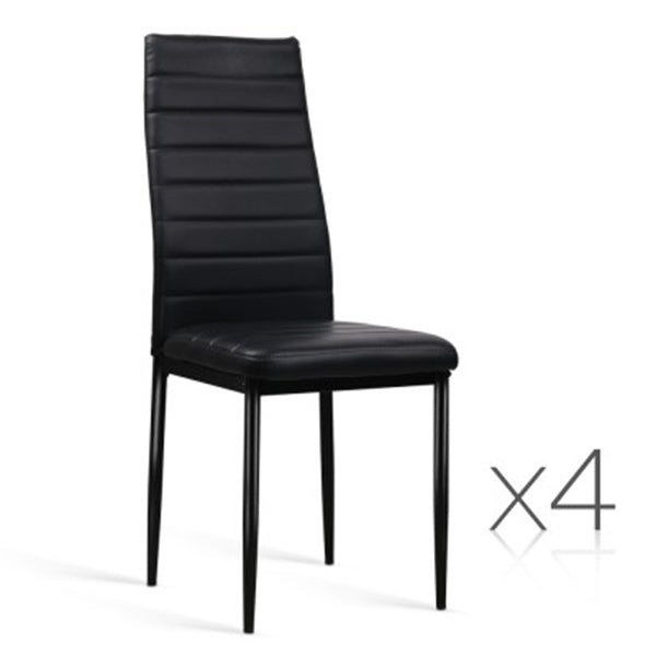 Dining Chairs PVC Leather (Set Of 4)