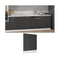 Dishwasher Panel Grey Chipboard