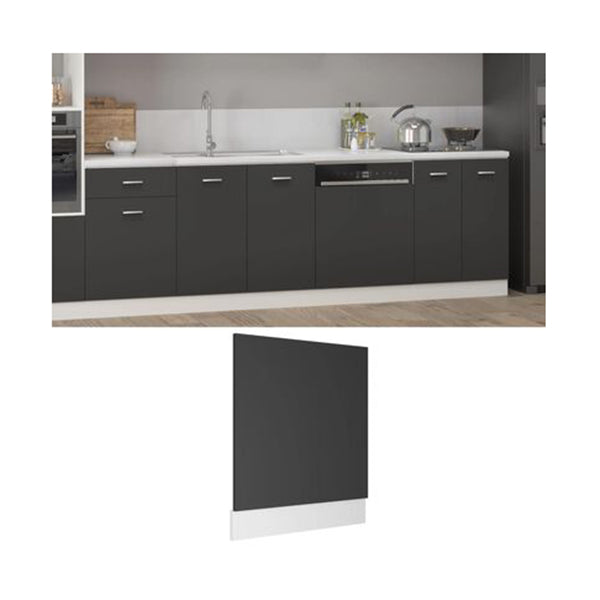 Dishwasher Panel Grey Chipboard