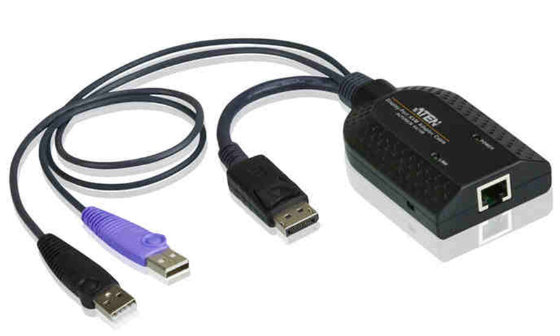 DisplayPort KVM Adapter Cable with Virtual Media & Smart Card Reader