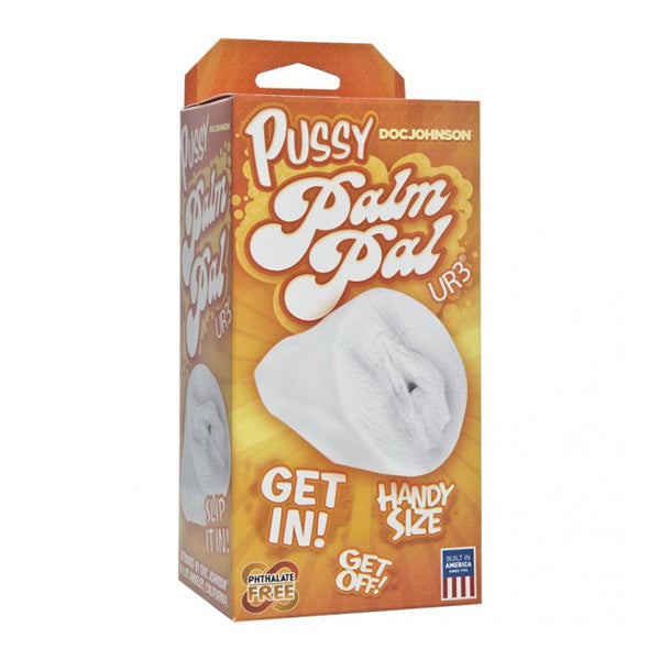 Doc Johnson Palm Pal Ultraskyn Pussy Frosted Clear
