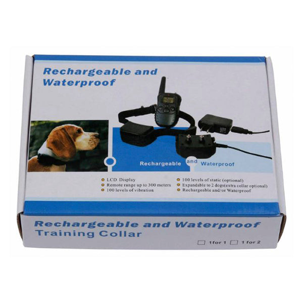 Dog Collar Vibration Sound Remote Control Rechargeable Training Aid