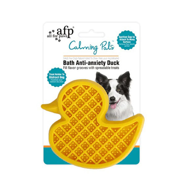 Dog Bath Time Calming Lick Mat Suction Duck