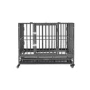 Dog Cage With Wheels Steel 92 X 62 X 76 Cm