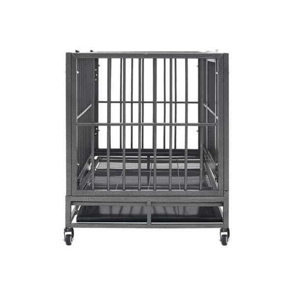Dog Cage With Wheels Steel 92 X 62 X 76 Cm