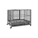 Dog Cage With Wheels Steel 92 X 62 X 76 Cm