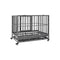 Dog Cage With Wheels Steel 92 X 62 X 76 Cm