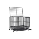 Dog Cage With Wheels Steel 92 X 62 X 76 Cm