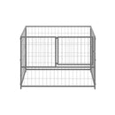 Dog Kennel Silver 100 X 100 X 70 Cm Steel