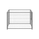 Dog Kennel Silver 100 X 100 X 70 Cm Steel