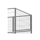 Dog Kennel Silver 100 X 100 X 70 Cm Steel