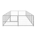 Dog Kennel Silver 14 M Steel
